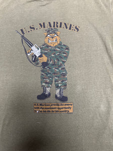 US Marines bulldog tee made in USA