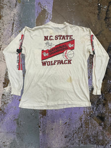 80s NCSU national champions Wolfpack long sleeve Large