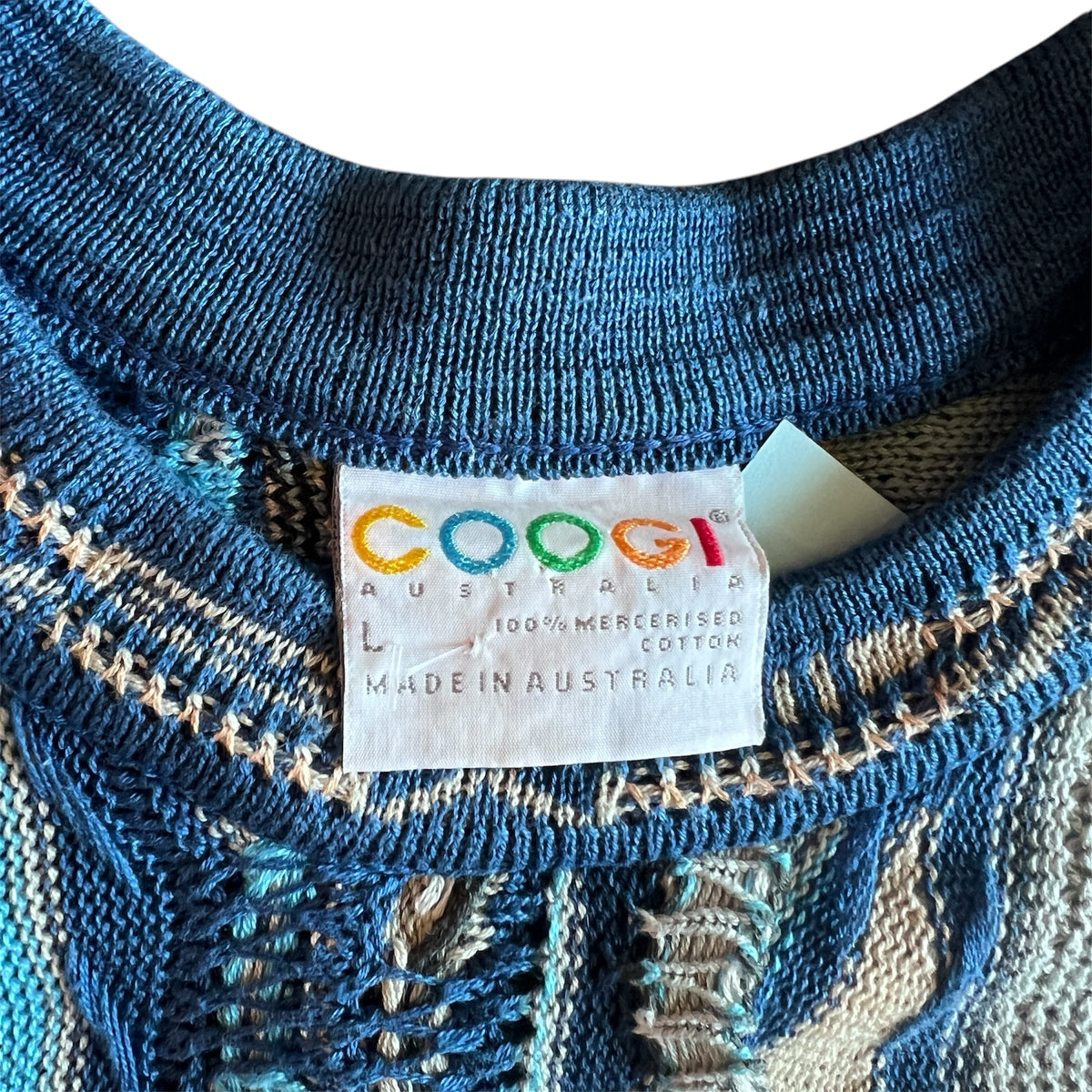 Vintage COOGI 3D Knit Sweater (1990s) Rare Muticolor – Vagabond
