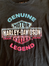 Load image into Gallery viewer, Youth Glitter Harley Davidson tee