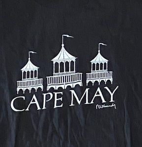 Vintage Cape May NE. Kennedy Black T-Shirt