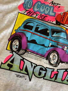 Anglia Car "strip or not, so cool they're hot!" T-shirt