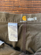 Load image into Gallery viewer, Carhartt &quot;Dark Brown&quot; Relaxed-Fit Pants 34x30