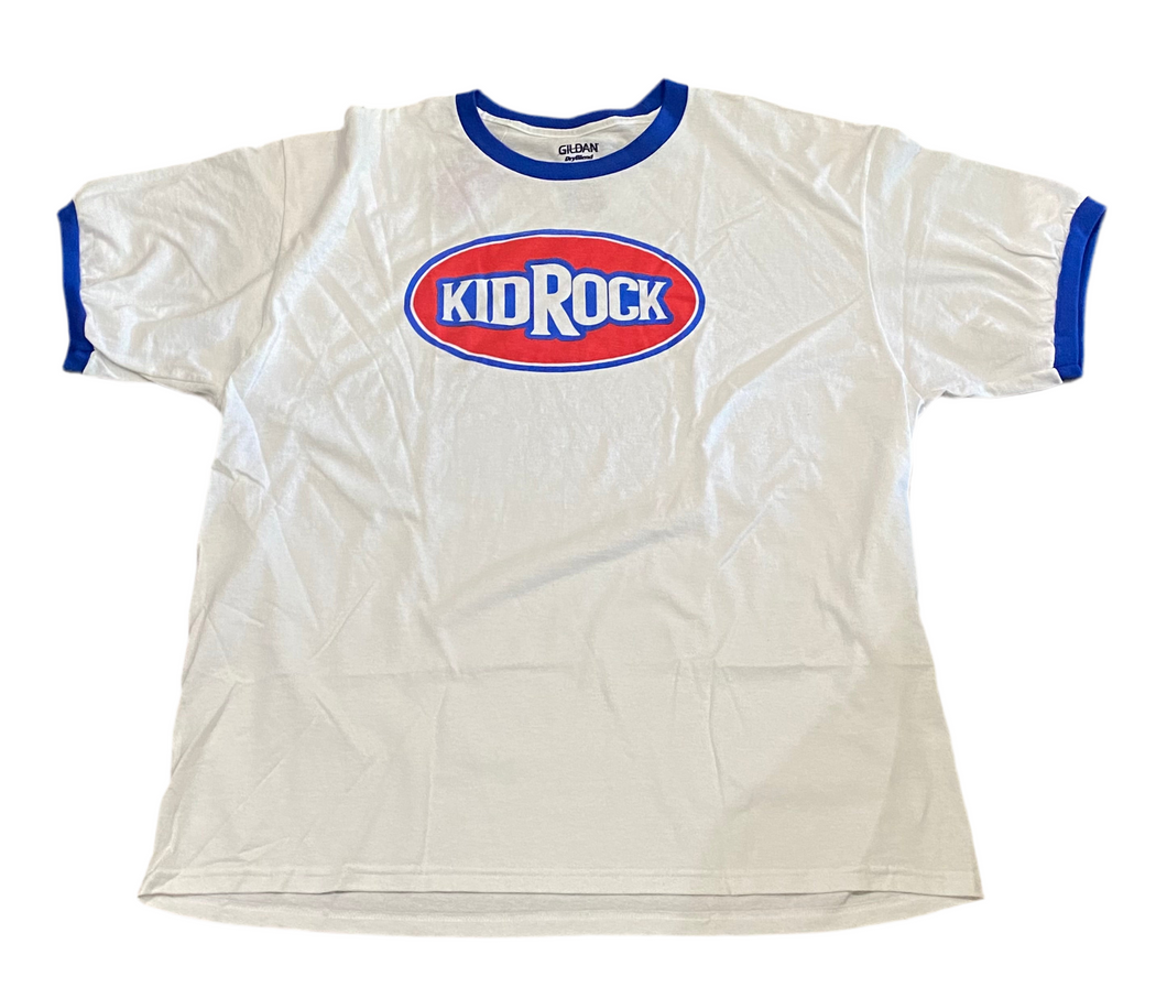 Kid Rock Blue and White Ringer T-Shirt