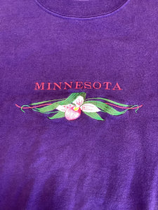 Minnesota State Flower Embroidered Sweatshirt