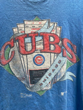 Load image into Gallery viewer, 1991 Chicago Cubs Tickets Light Blue T-Shirt