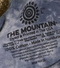 Load image into Gallery viewer, The Mountain Hunting Eagle American Flag Blue Tie-Dye T-Shirt