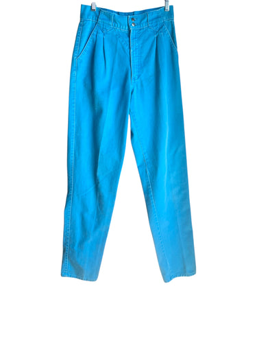 Rocky's teal jeans