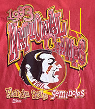 Load image into Gallery viewer, 1993 Florida State Seminoles National Champs Red T-Shirt