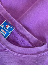 Load image into Gallery viewer, VTG Faded &amp; Distressed Lilac Champion Crewneck