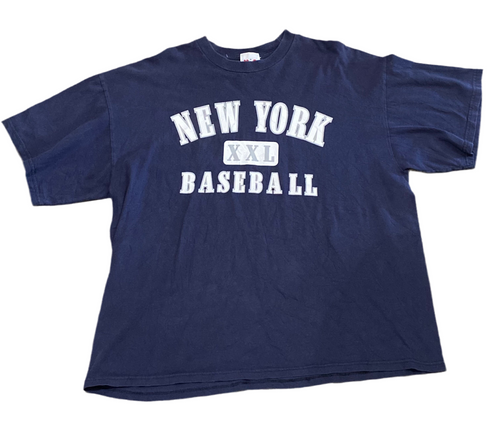 New York Baseball “XXL” Navy T-Shirt