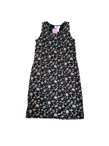 Vintage Black Floral Dress