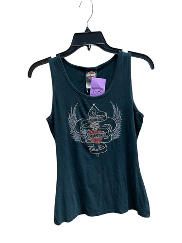 Rhinestone Harley Davidson Tank
