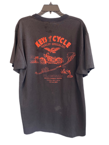 1991 Harley 3D emblem wolf shirt