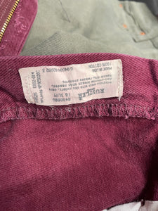 VNTG Rustler Maroon Cotton Pants