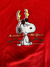Load image into Gallery viewer, Vintage Snoopy Santa’s Helper Graphic Tee