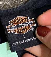 Load image into Gallery viewer, Harley Davidson “American Original” Waist Tie Women’s Black Tank Top