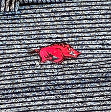 Load image into Gallery viewer, University of Arkansas Razorbacks Striped Activewear Polo