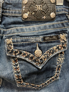 MISS ME Bead Embellished Jeans