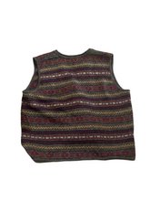 Load image into Gallery viewer, Eddie Bauer 100% Wool Earth Tone Sweater Vest