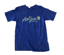 Load image into Gallery viewer, Vintage Antigua, West Indies Rope Font Navy T-Shirt