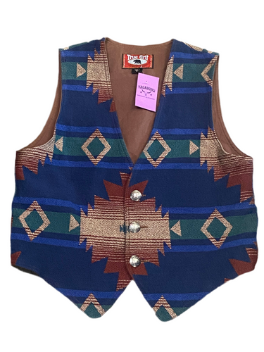 True Grit Southwestern Style Multicolor Vest