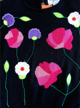 Load image into Gallery viewer, Floral short-sleeve sweater top