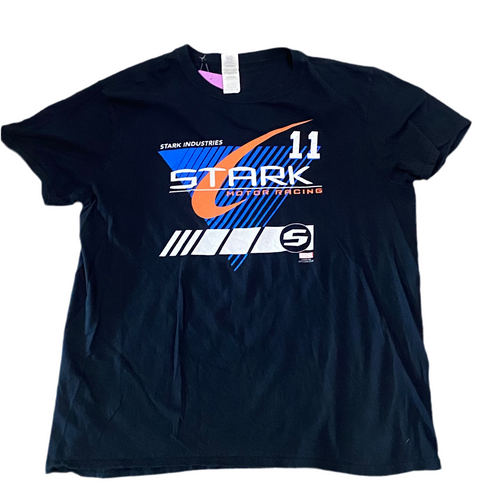 Marvel Stark Industries Motor Racing #11 Black T-Shirt
