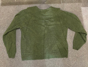 Sears 100% Lamb’s Wool Dark Green Sweater