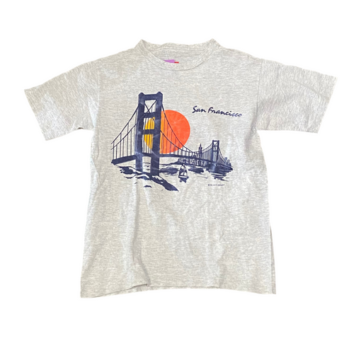 1992 San Francisco Golden Gate Bridge Grey T-Shirt