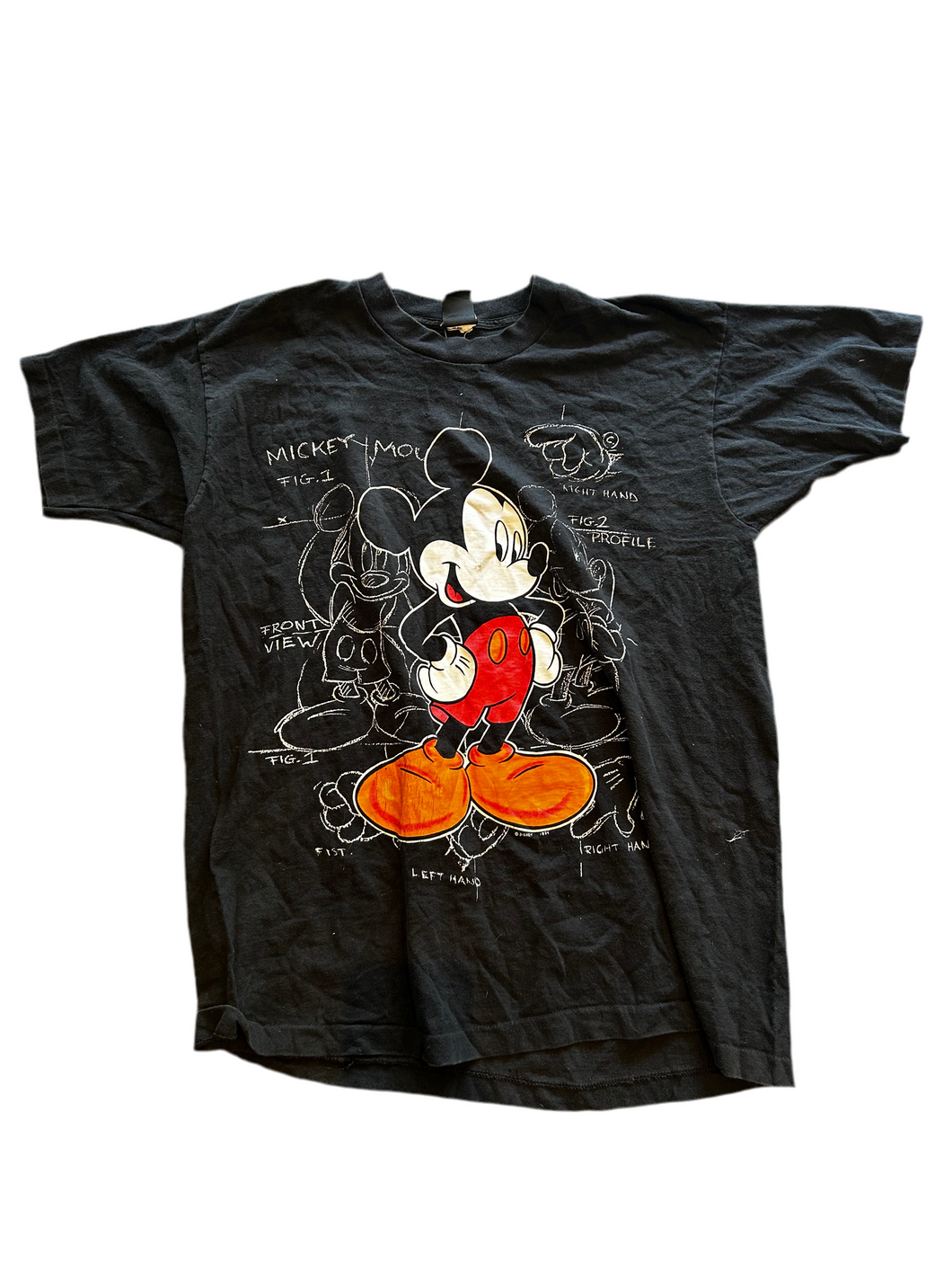 Vintage Mickey Mouse Sketch T-Shirt