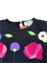 Load image into Gallery viewer, Floral short-sleeve sweater top