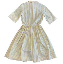 Load image into Gallery viewer, Vintage Yellow Seersucker Dress