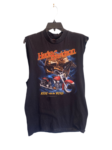 1991 3D Emblem Harley Davidson Motorcycle Tshirt