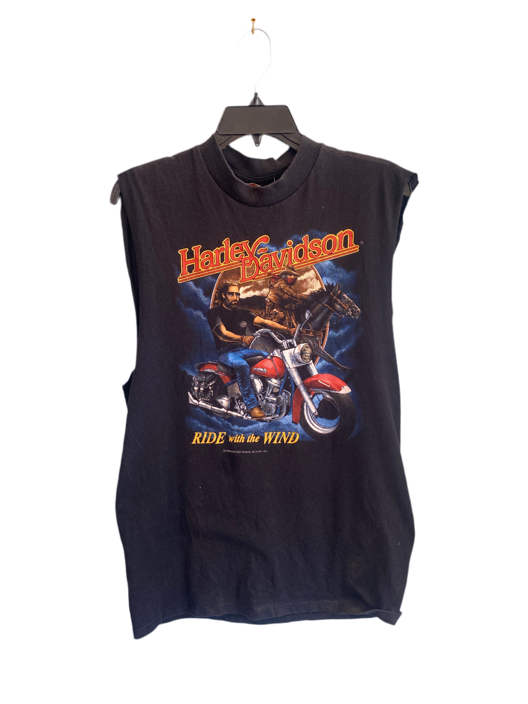 1991 3D Emblem Harley Davidson Motorcycle Tshirt