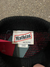 Load image into Gallery viewer, Mathias Petite Glittery Rose Black Sweater