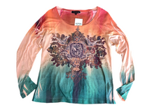 Load image into Gallery viewer, Y2K Rhinestone Ombré Top