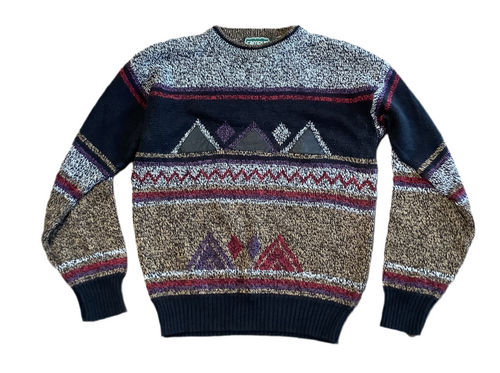 Campus Knit Triangle Sweater