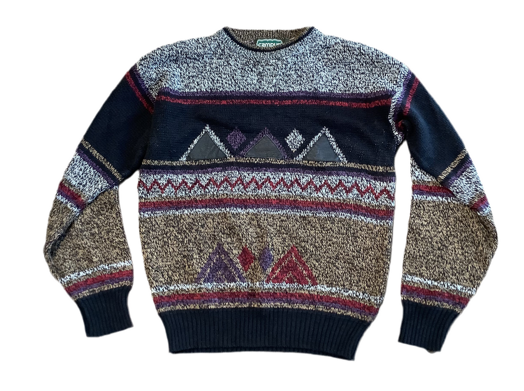 Campus Knit Triangle Sweater