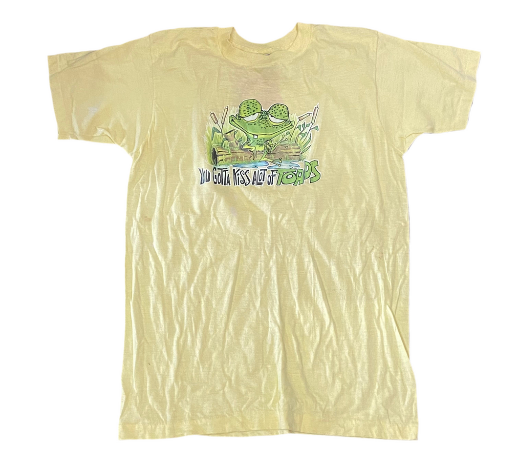 1978 “You Gotta Kiss A Lot of Toads” Yellow T-Shirt