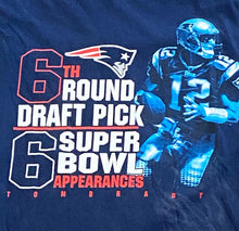 Load image into Gallery viewer, Tom Brady #12 New England Patriots Super Bowl Navy T-Shirt