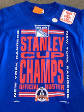 Load image into Gallery viewer, 1994 Deadstock NY Rangers “Stanley Cup Champion” Blue T-Shirt
