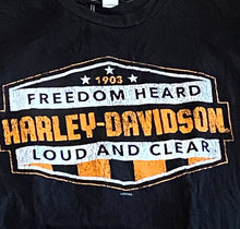 Load image into Gallery viewer, Harley Davidson Carolina Coast “Freedom Heard” Black T-Shirt