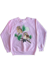 Load image into Gallery viewer, 1989 Pine Owls Light Pink Crewneck