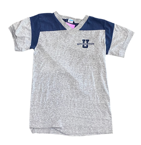 Vintage University of Rochester Blue and Grey T-Shirt