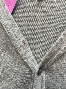 Light Green Wool Acrylic Cardigan