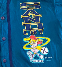 Load image into Gallery viewer, 1994 Vintage Garfield “Sandlot Slugger” Teal T-Shirt