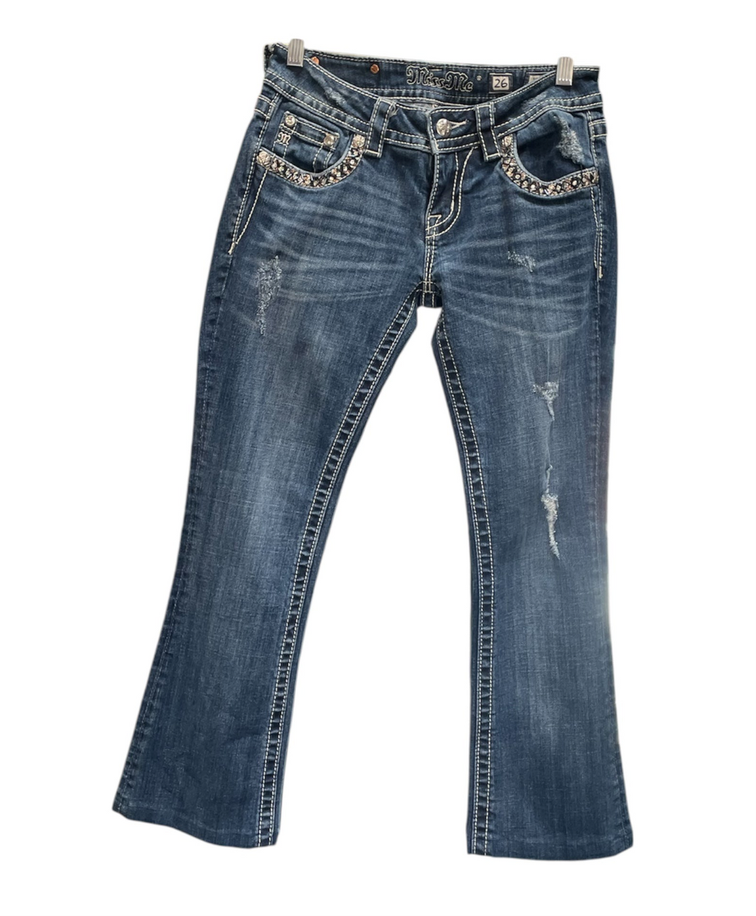 MISS ME Bead Embellished Jeans