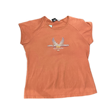 Load image into Gallery viewer, 2005 Harley Davidson Decatur, IL Burnt Orange Women’s Top