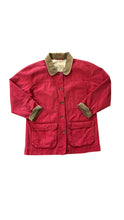 Load image into Gallery viewer, Cabela’s Corduroy Collar Red Button Up Jacket